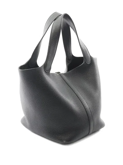 Pre-owned Hermes 2020 Picotin Lock Mm Tote Bag In Black