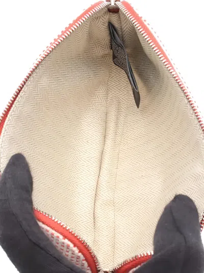 Pre-owned Hermes 2020s Zip-fastening Pouch In Neutral