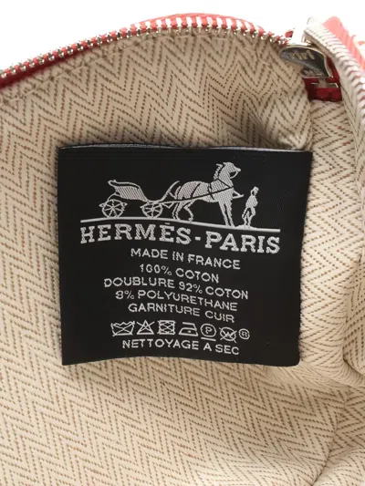 Pre-owned Hermes 2020s Zip-fastening Pouch In Neutral