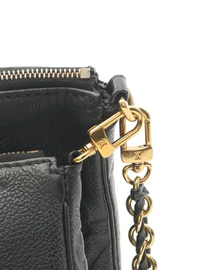 Pre-owned Louis Vuitton 2021 Monogram Empreinte Chain Shoulder Bag In Black