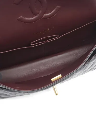 Pre-owned Chanel Quilted Chain Flap Shoulder Bag In Black