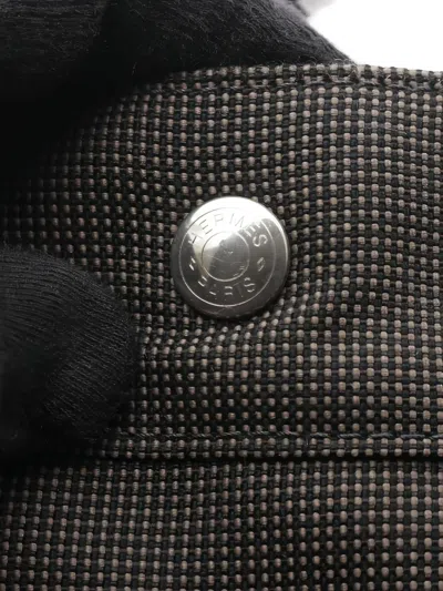 Pre-owned Hermes 2000's Yale Line Mm Tote Bag In Brown