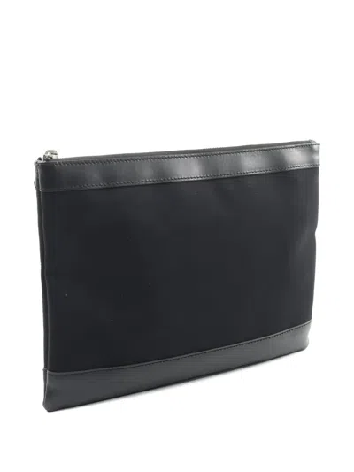 Pre-owned Balenciaga 2010s Zip-up Clutch Bag In Black