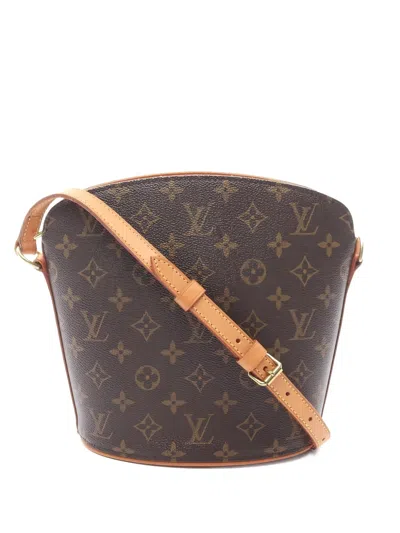 Pre-owned Louis Vuitton 2002 Monogram-pattern Crossbody Bag In Brown