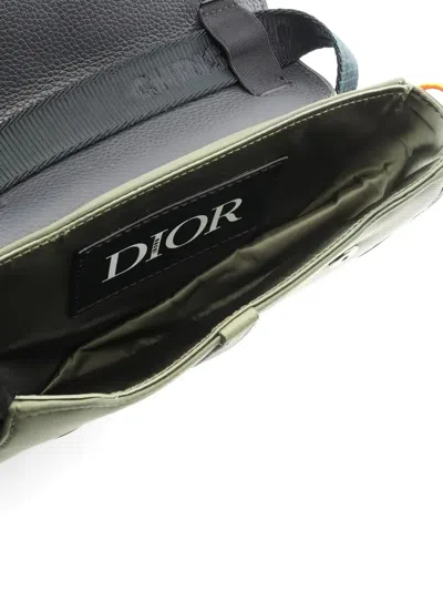 Pre-owned Dior X Sacai 2010s Saddle Messenger Bag In Green