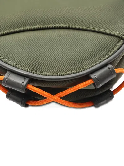 Pre-owned Dior X Sacai 2010s Saddle Messenger Bag In Green