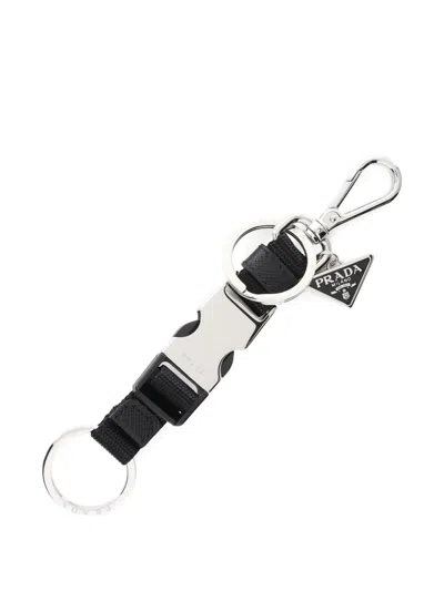 Pre-owned Prada 2020s Buckle Bag Charm In Black