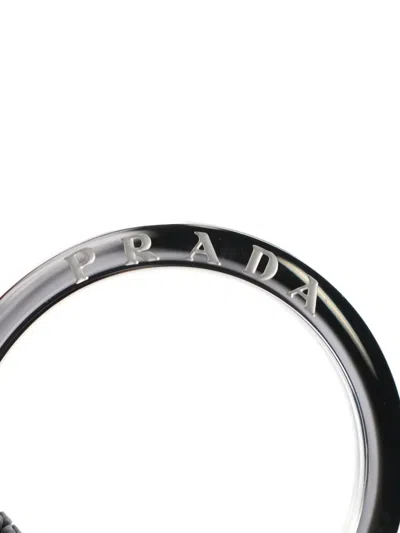 Pre-owned Prada 2020s Buckle Bag Charm In Black