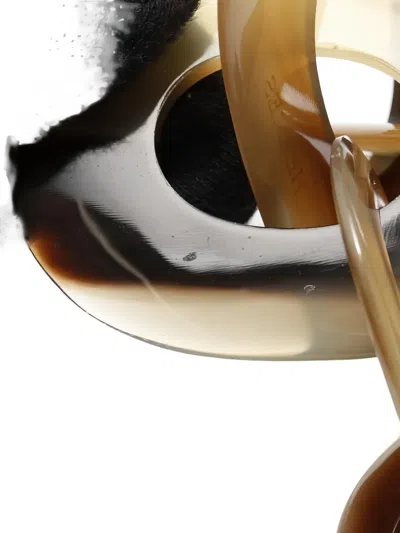 Pre-owned Hermes 2010s Karamba Necklace In Brown