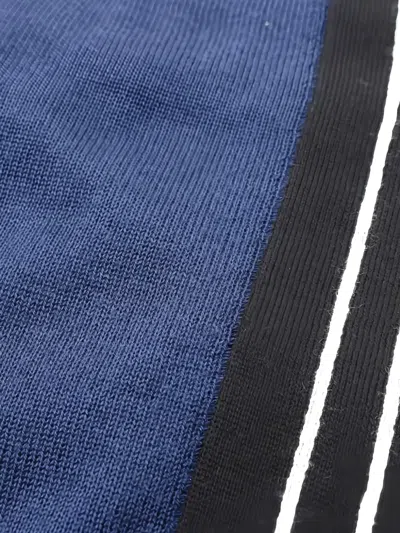 Pre-owned Chanel 1986-1988 Logo Shawl In Blue