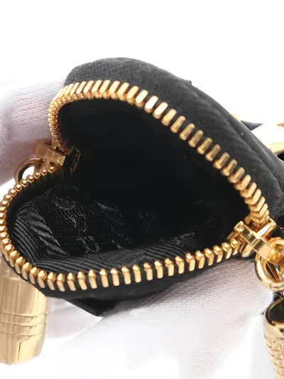 Pre-owned Prada 2020s Robby Hat Bag Charm In Black