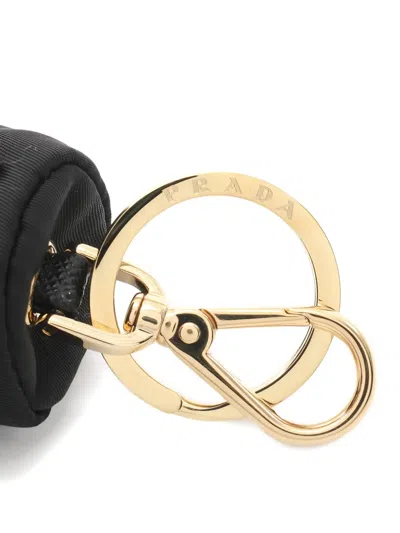 Pre-owned Prada 2020s Robby Hat Bag Charm In Black