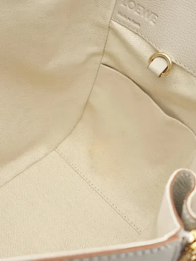 Pre-owned Loewe 2010s Hammock Leather Small Tote Bag In Neutral