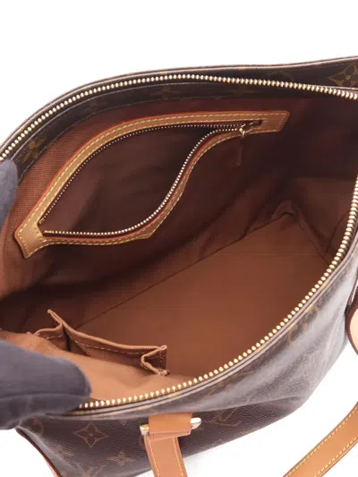 Pre-owned Louis Vuitton 2002 Cabas Piano Tote Bag In Brown