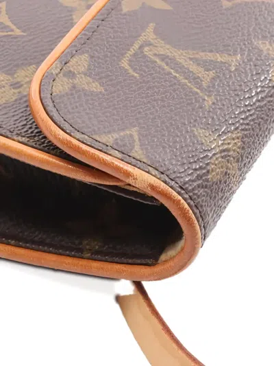 Pre-owned Louis Vuitton 2002 Pochette Florentine Belt Bag In Brown