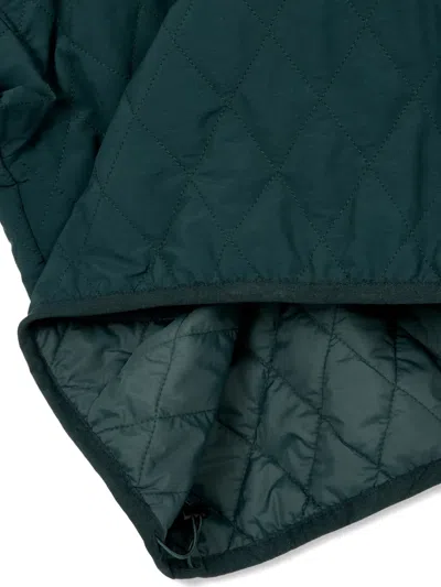 Studio Tomboy Neck-string Quilted Top In Green