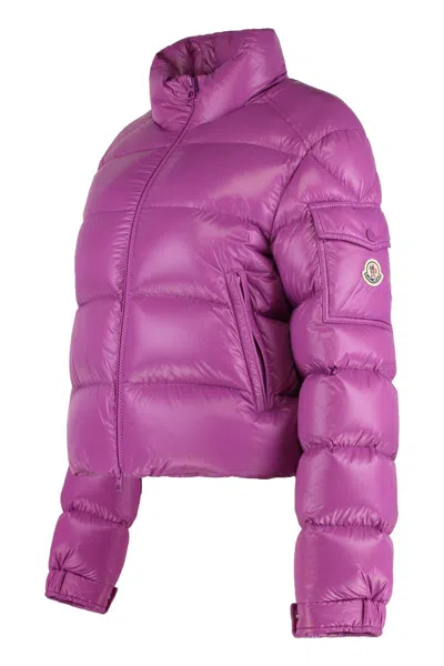 Moncler Petra Short Down Jacket In Purple