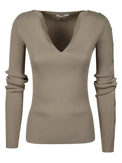 Patrizia Pepe Sweater In Brown