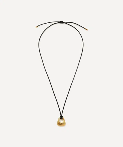 Missoma 18ct Gold-plated Hera Ridge Pendant Cord Necklace In Gold