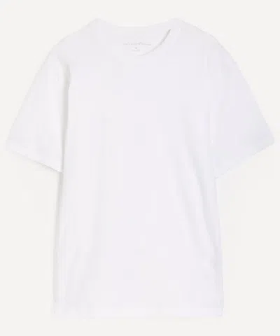 Aaron Levine Mens Crew T-shirt In White