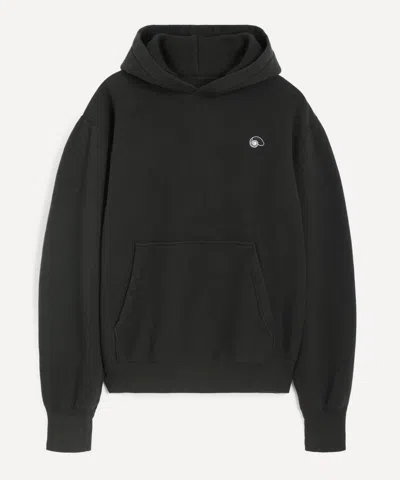 Aaron Levine Mens Black Hooded Sweatshirt In Black