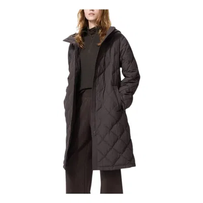 Uniqlo (wmns)  Pufftech Relaxed Long Coat 'dark Brown' In Black