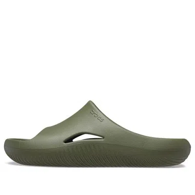 Crocs Unisex Mellow Recovery Slides In Green