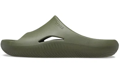 Crocs Unisex Mellow Recovery Slides In Green