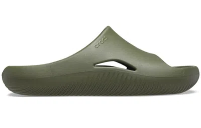 Crocs Unisex Mellow Recovery Slides In Green