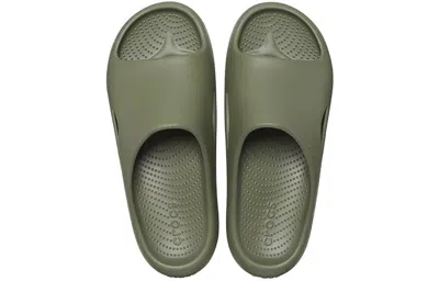 Crocs Unisex Mellow Recovery Slides In Green