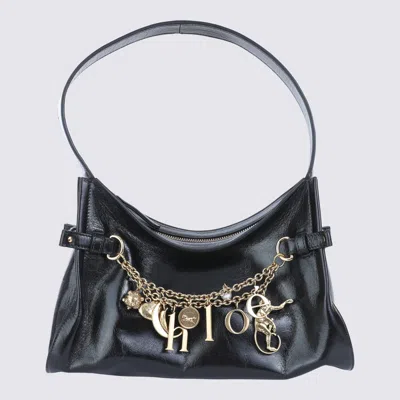 Chloé Chlo Black Leather Hobo Shoulder Bag In Black