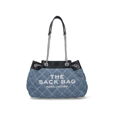 Marc Jacobs The Quilted Denim Chain Shoulder Bag In Multi