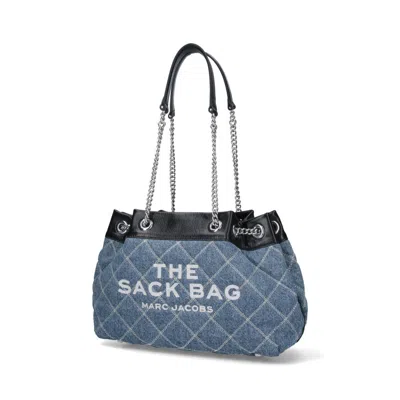 Marc Jacobs The Quilted Denim Chain Shoulder Bag In Multi