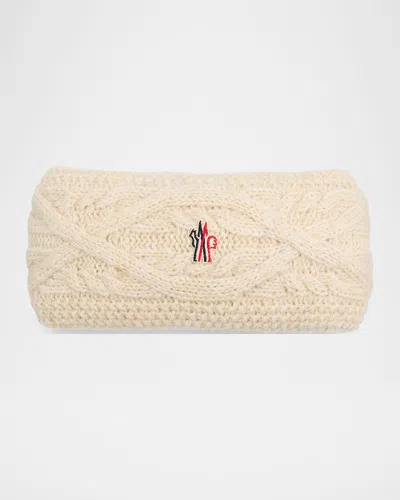 Moncler Wool-blend Headband In White