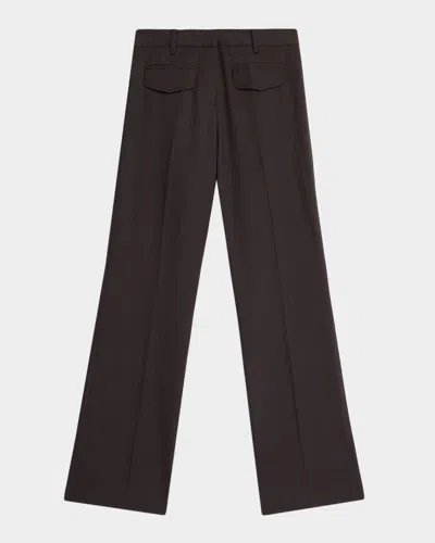 Wynn Hamlyn Low-rise Utility Trousers In Black