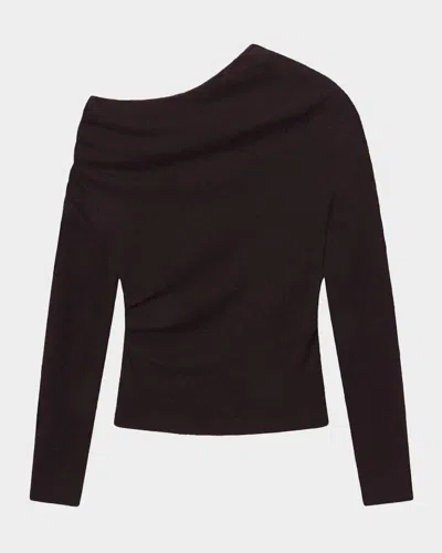 A.l.c Freya Brushed Alpaca Sweater In Brown