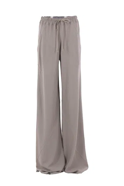 Rick Owens Trousers In Gray