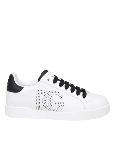 Dolce & Gabbana Sneakers From The Portofino Line In Nappa Leather In Multi