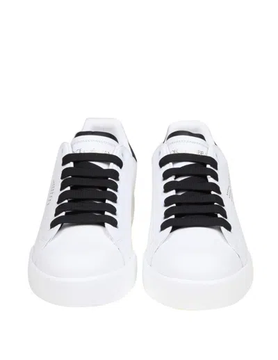 Dolce & Gabbana Sneakers From The Portofino Line In Nappa Leather In Multi
