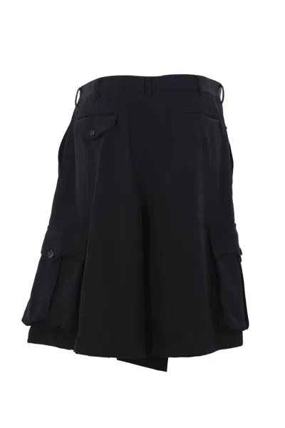 Comme Des Garçons Homme Deux Comme Des Garçons Homme Plus Shorts In Black