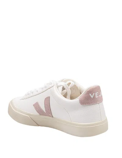 Veja Chrome-free Leather Sneakers In White