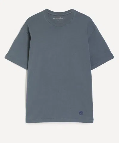 Aaron Levine Mens Crew T-shirt In Blue