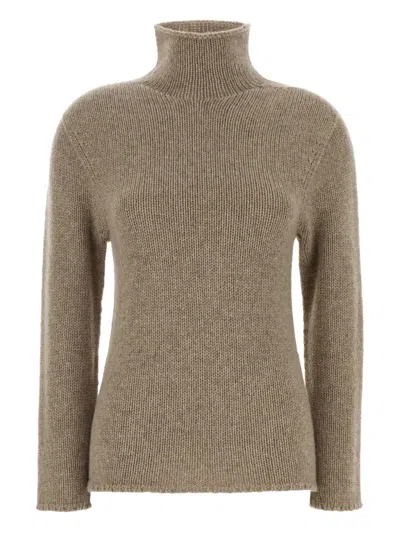 The Row Dove Grey Cashmere Mariam Sweater In Green