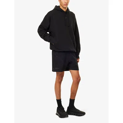 Gymshark Mens  Power Relaxed-fit Cotton-blend Hoodie In Brown