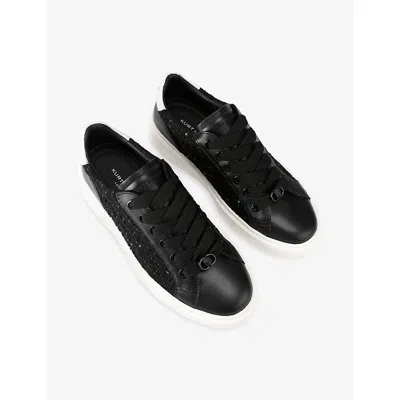 Kurt Geiger Mens  London Albion Leather Trainers In Animal Print