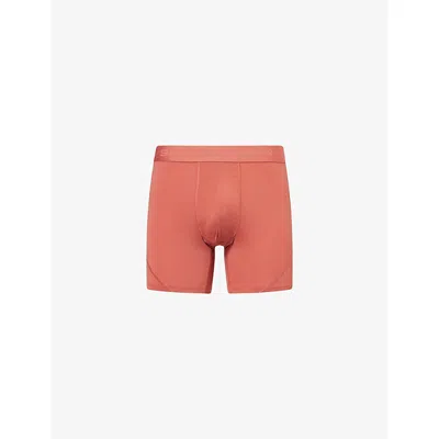 Savage X Fenty Mens  Shadow Fit Jersey Boxer Briefs In Orange
