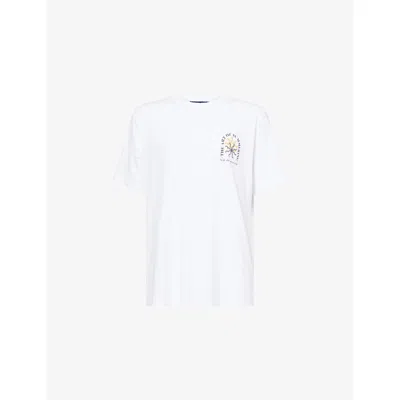 Frescobol Carioca Cotton-linen Dinis T-shirt In White