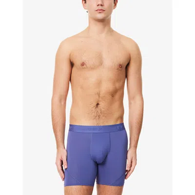 Savage X Fenty Mens  Shadow Fit Jersey Boxer Briefs In Blue