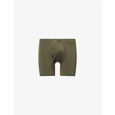 Savage X Fenty Mens  Homme Base Jersey Boxer Briefs In Green