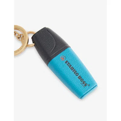 Anya Hindmarch Stabilo Boss Keyring Charm In Blue